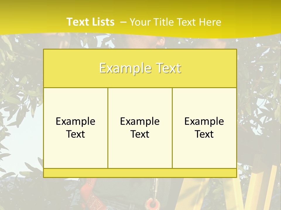 A Man Is Working On A Tree PowerPoint Template