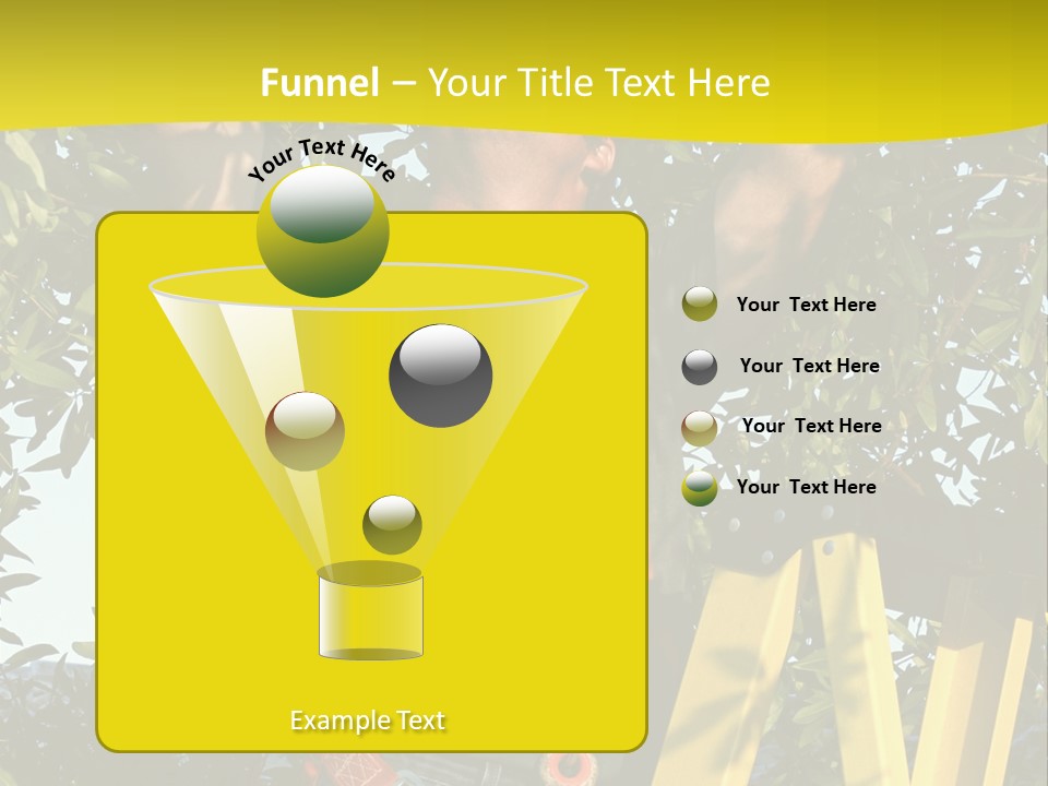 A Man Is Working On A Tree PowerPoint Template