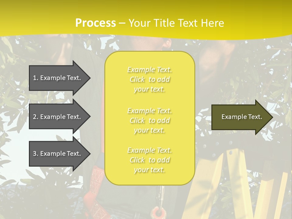 A Man Is Working On A Tree PowerPoint Template