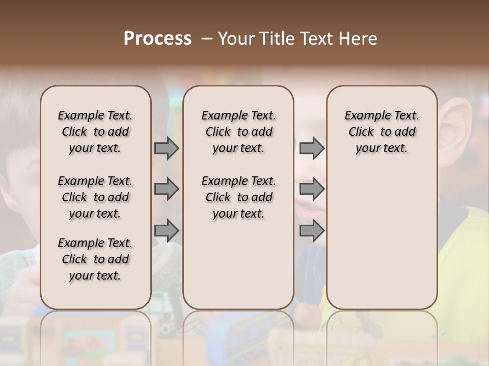 Children In Kindergarten PowerPoint Template