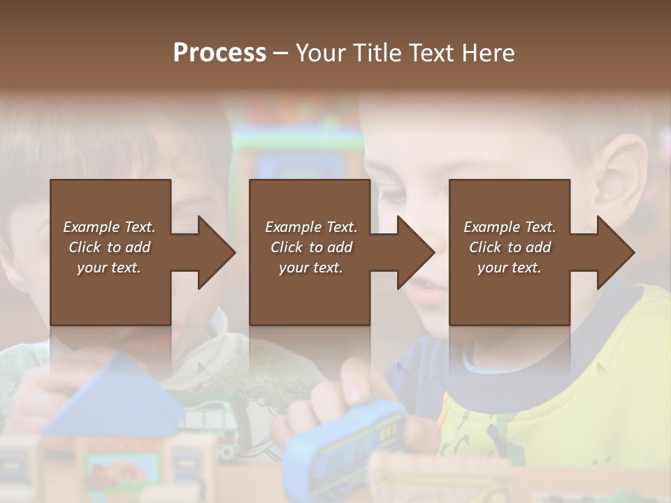 Children In Kindergarten PowerPoint Template