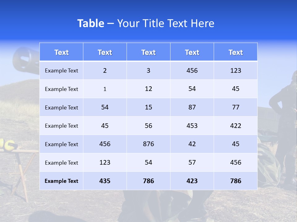 Real Camouflaged Soldier Aiming. PowerPoint Template