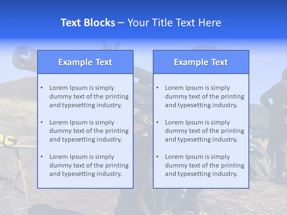Real Camouflaged Soldier Aiming. PowerPoint Template