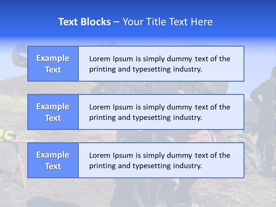 Real Camouflaged Soldier Aiming. PowerPoint Template