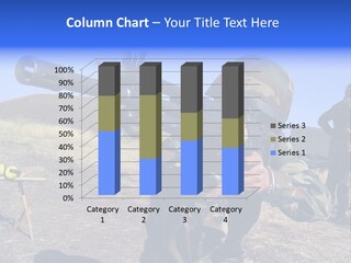 Real Camouflaged Soldier Aiming. PowerPoint Template