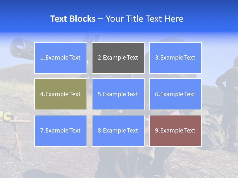 Real Camouflaged Soldier Aiming. PowerPoint Template