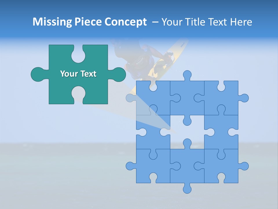 Concept With A Man Catching A Falling Puzzle Piece. PowerPoint Template