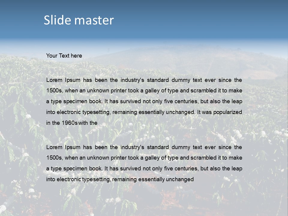 Coffee Plantation PowerPoint Template
