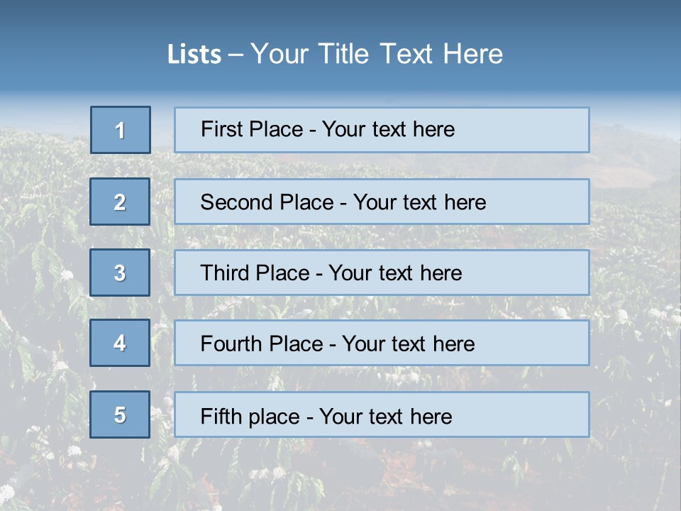 Coffee Plantation PowerPoint Template