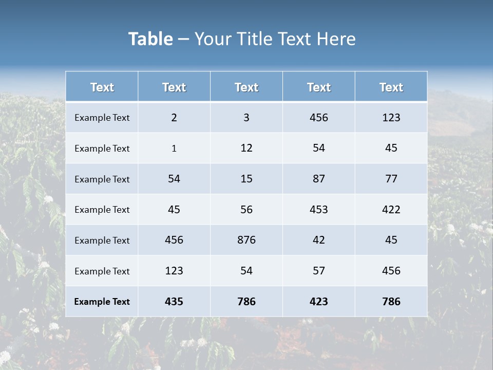 Coffee Plantation PowerPoint Template