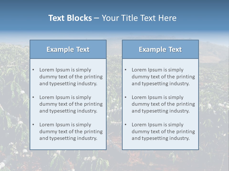 Coffee Plantation PowerPoint Template