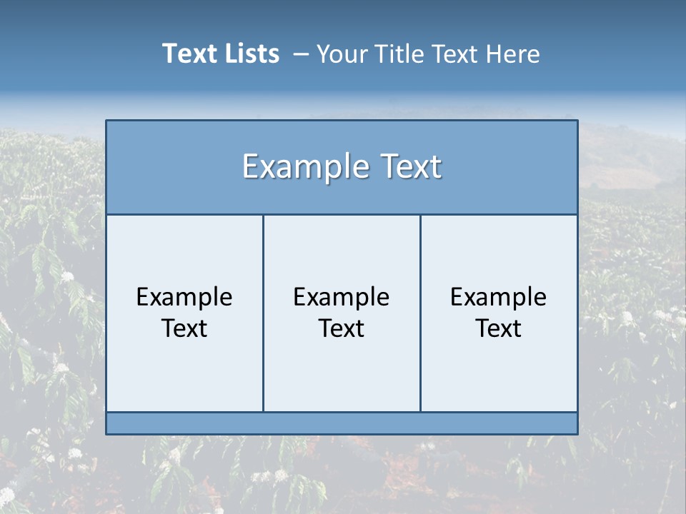Coffee Plantation PowerPoint Template