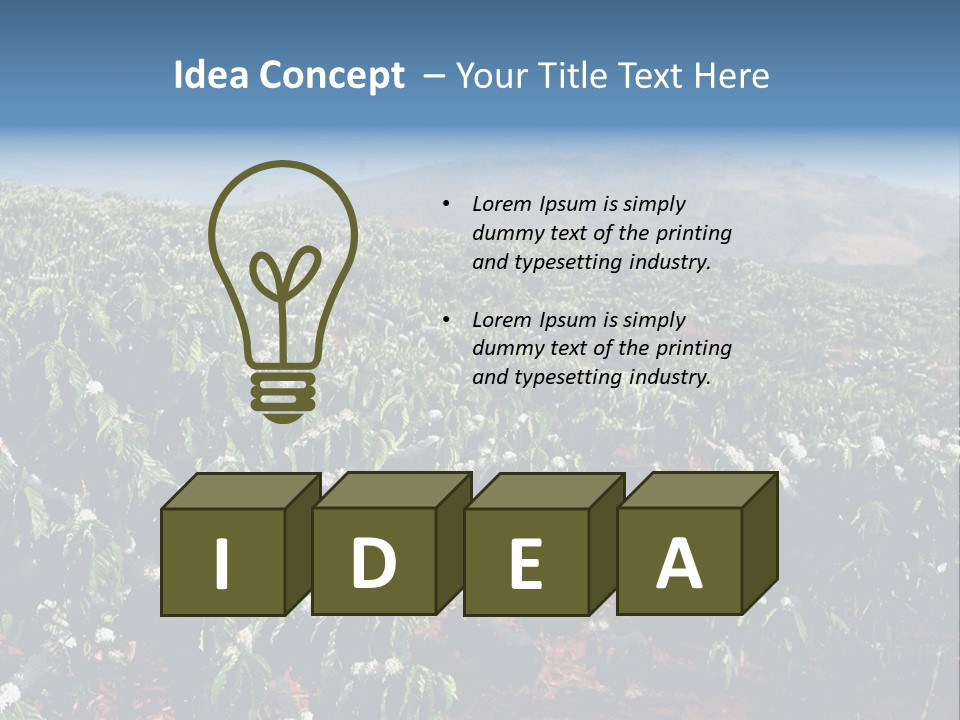 Coffee Plantation PowerPoint Template