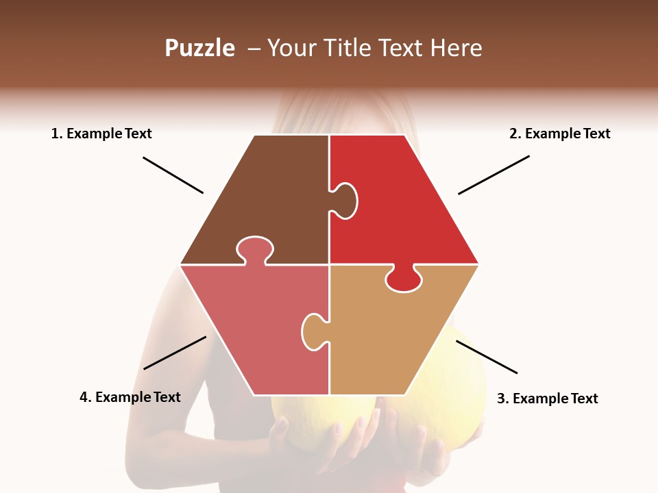 A Woman Considering A Breast Augmentation (Metaphor, Rather Astonished) PowerPoint Template