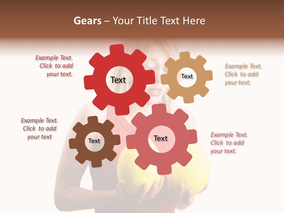 A Woman Considering A Breast Augmentation (Metaphor, Rather Astonished) PowerPoint Template