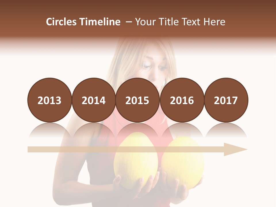 A Woman Considering A Breast Augmentation (Metaphor, Rather Astonished) PowerPoint Template