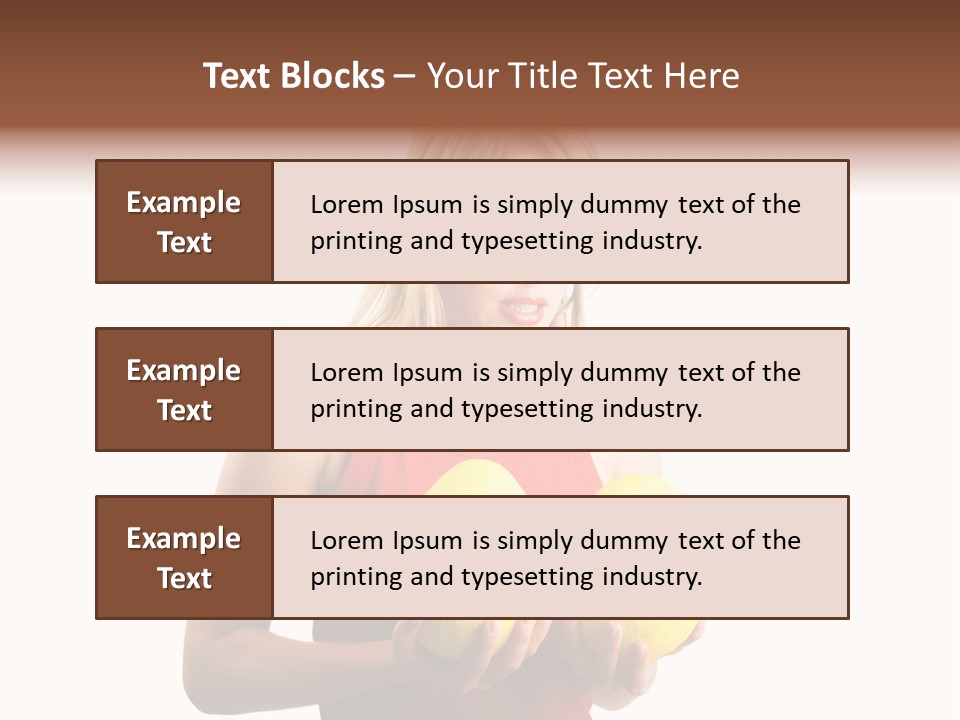 A Woman Considering A Breast Augmentation (Metaphor, Rather Astonished) PowerPoint Template