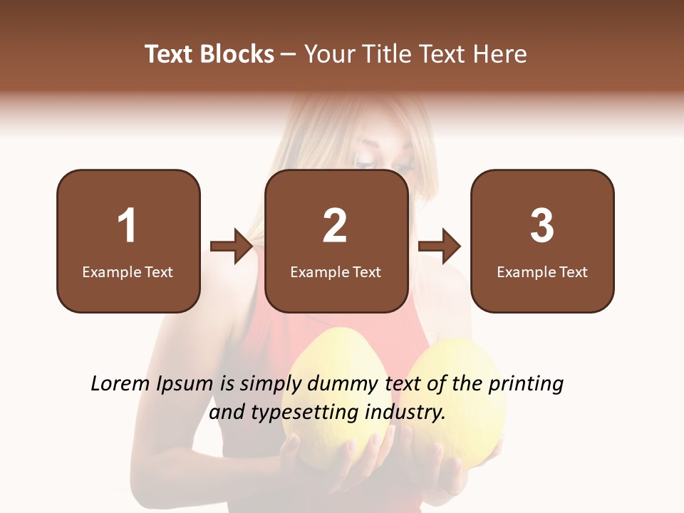 A Woman Considering A Breast Augmentation (Metaphor, Rather Astonished) PowerPoint Template