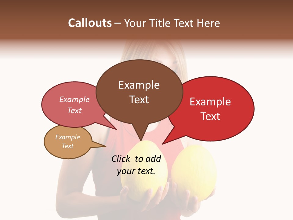 A Woman Considering A Breast Augmentation (Metaphor, Rather Astonished) PowerPoint Template