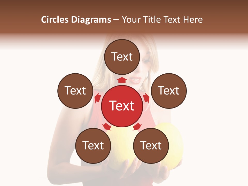 A Woman Considering A Breast Augmentation (Metaphor, Rather Astonished) PowerPoint Template