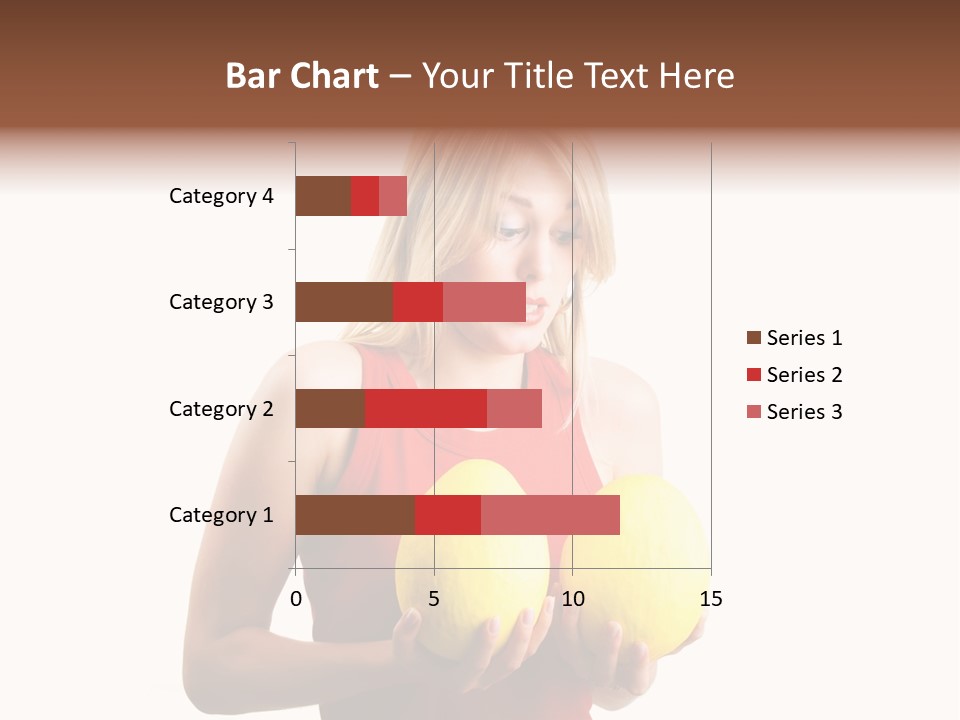 A Woman Considering A Breast Augmentation (Metaphor, Rather Astonished) PowerPoint Template