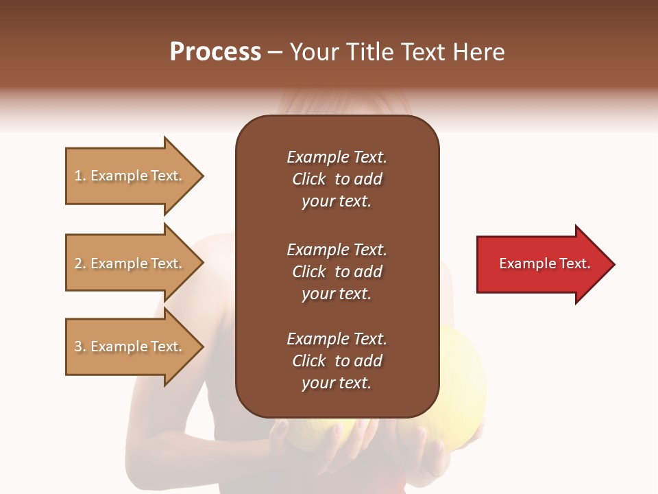 A Woman Considering A Breast Augmentation (Metaphor, Rather Astonished) PowerPoint Template
