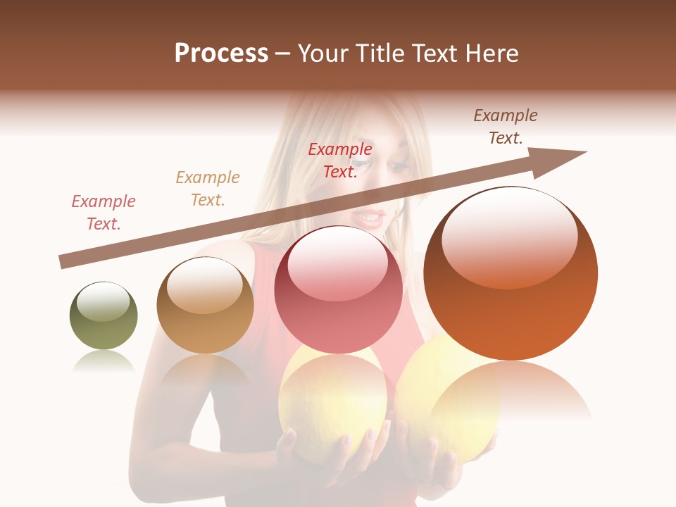 A Woman Considering A Breast Augmentation (Metaphor, Rather Astonished) PowerPoint Template