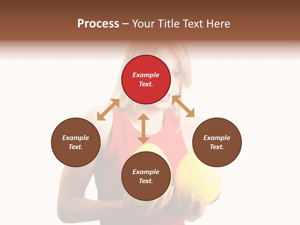 A Woman Considering A Breast Augmentation (Metaphor, Rather Astonished) PowerPoint Template