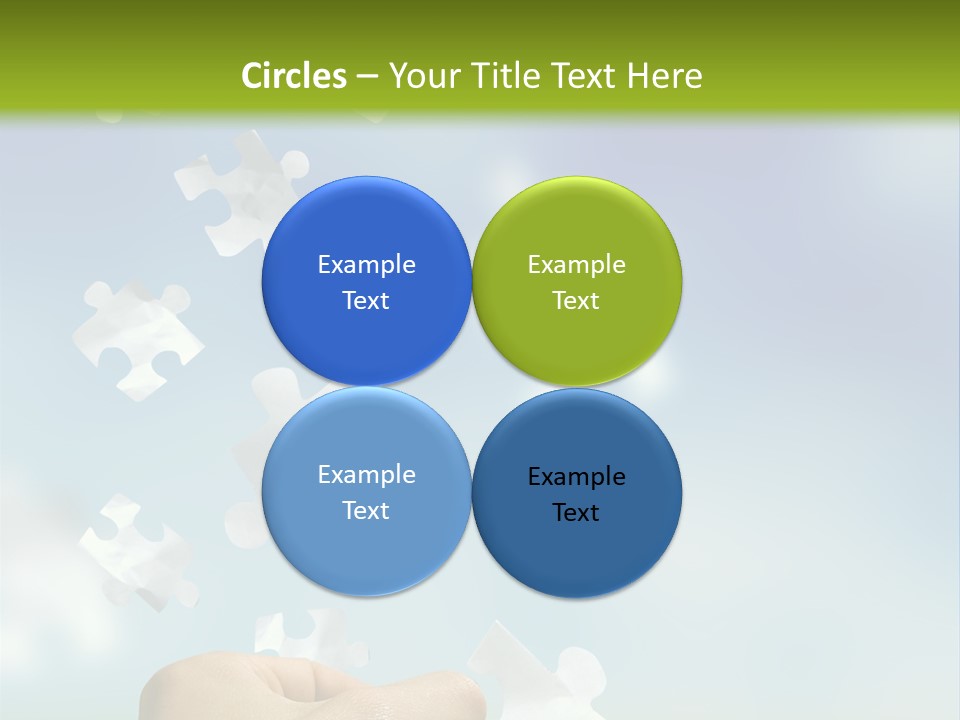 Concept With A Man Catching A Falling Puzzle Piece. PowerPoint Template