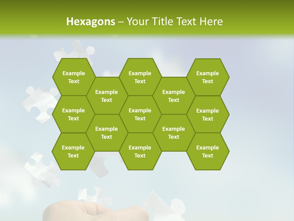 Concept With A Man Catching A Falling Puzzle Piece. PowerPoint Template