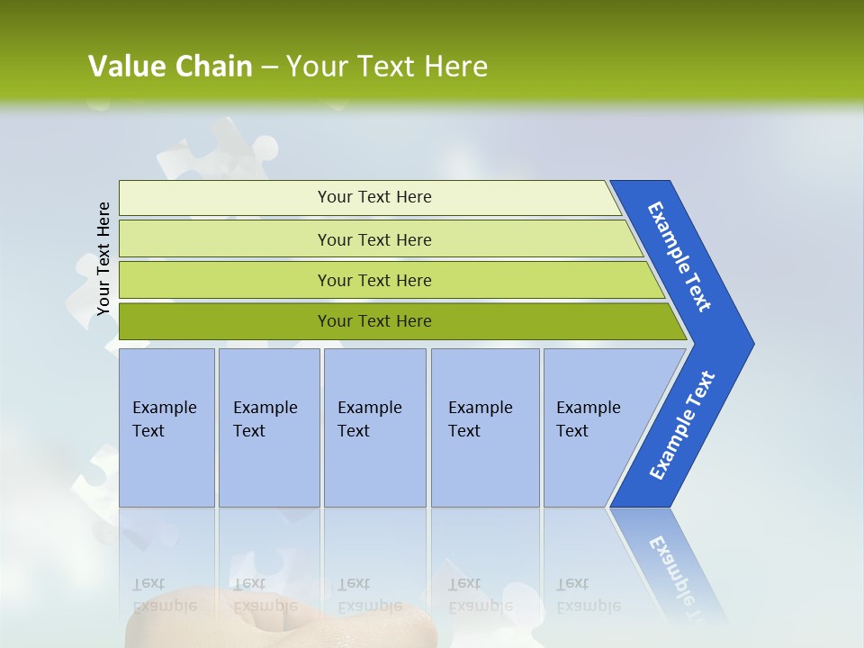 Concept With A Man Catching A Falling Puzzle Piece. PowerPoint Template