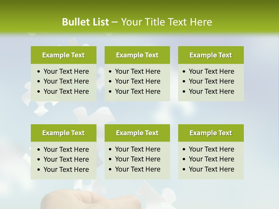 Concept With A Man Catching A Falling Puzzle Piece. PowerPoint Template