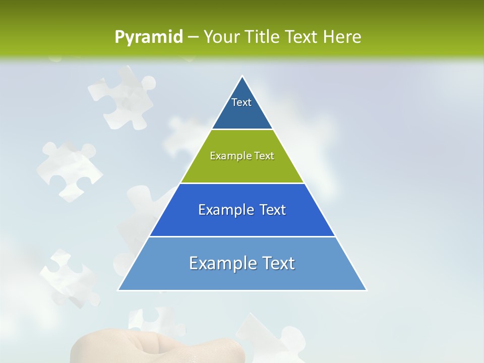 Concept With A Man Catching A Falling Puzzle Piece. PowerPoint Template