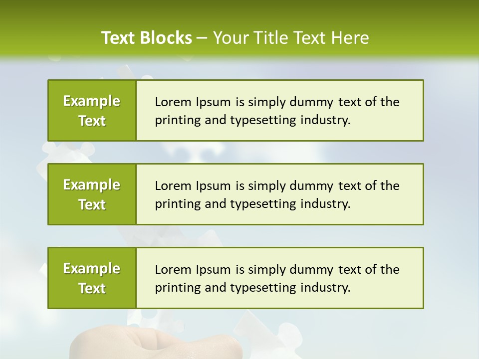 Concept With A Man Catching A Falling Puzzle Piece. PowerPoint Template