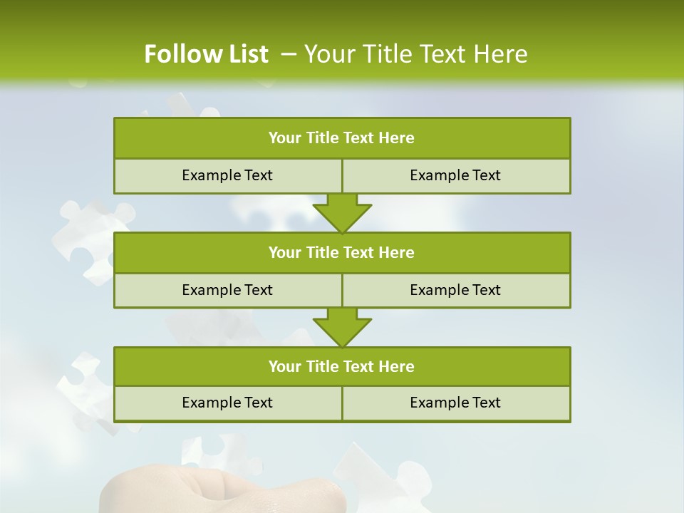Concept With A Man Catching A Falling Puzzle Piece. PowerPoint Template