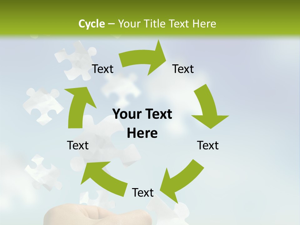 Concept With A Man Catching A Falling Puzzle Piece. PowerPoint Template