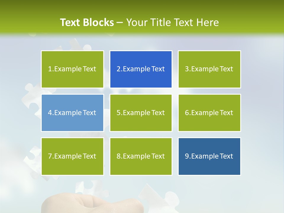 Concept With A Man Catching A Falling Puzzle Piece. PowerPoint Template