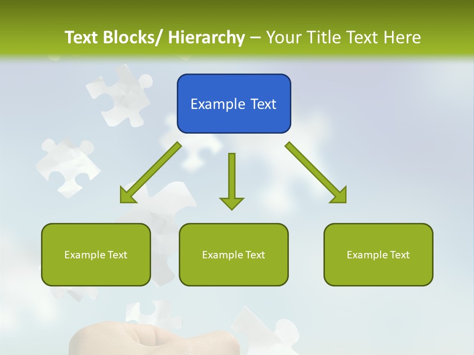 Concept With A Man Catching A Falling Puzzle Piece. PowerPoint Template