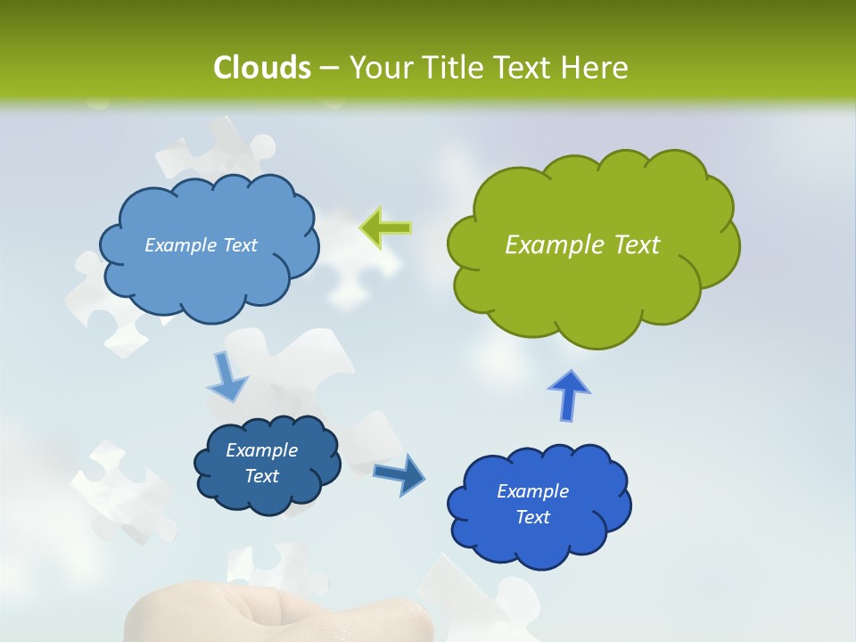 Concept With A Man Catching A Falling Puzzle Piece. PowerPoint Template