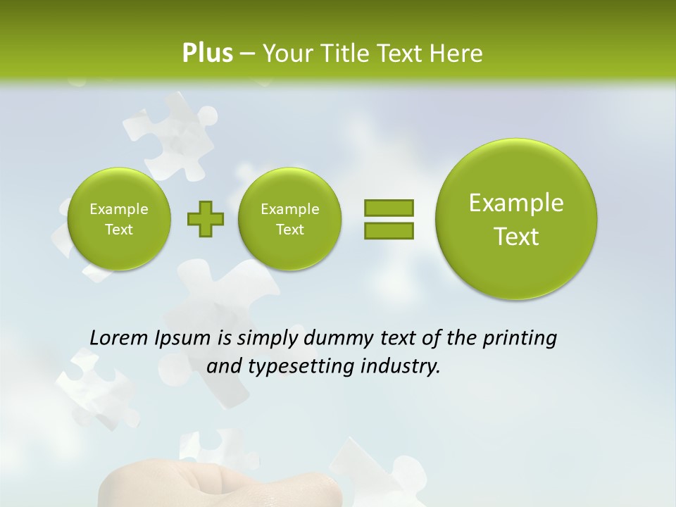 Concept With A Man Catching A Falling Puzzle Piece. PowerPoint Template