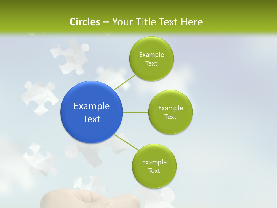 Concept With A Man Catching A Falling Puzzle Piece. PowerPoint Template