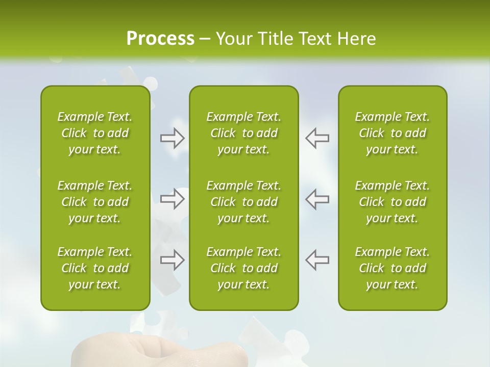 Concept With A Man Catching A Falling Puzzle Piece. PowerPoint Template