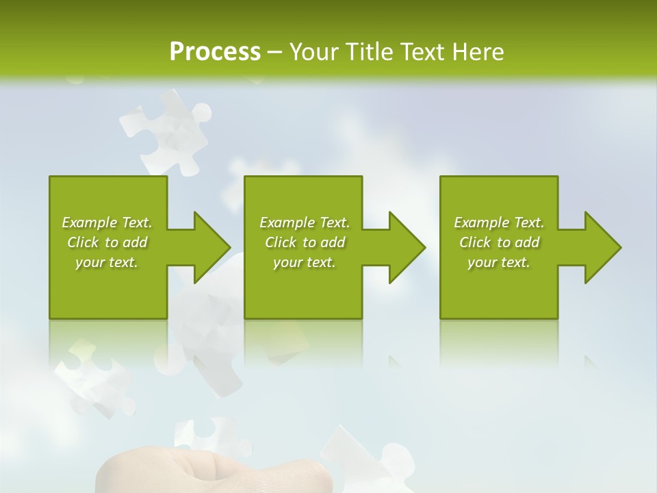 Concept With A Man Catching A Falling Puzzle Piece. PowerPoint Template