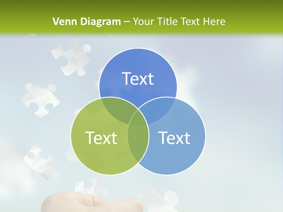 Concept With A Man Catching A Falling Puzzle Piece. PowerPoint Template