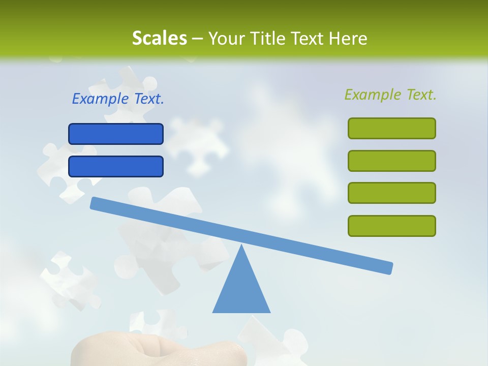 Concept With A Man Catching A Falling Puzzle Piece. PowerPoint Template