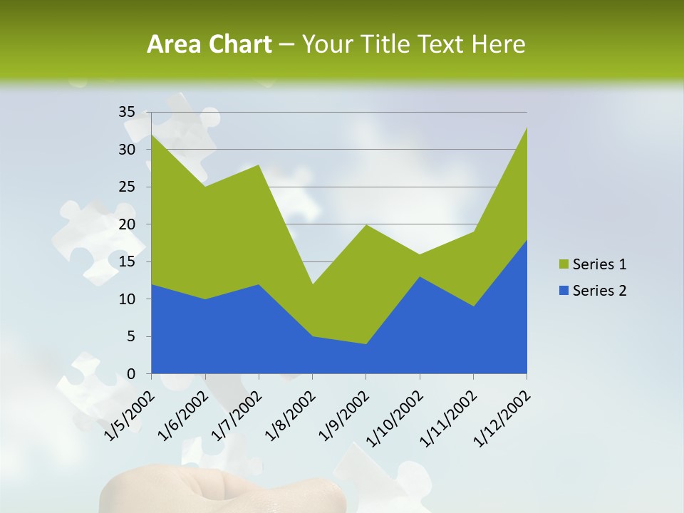 Concept With A Man Catching A Falling Puzzle Piece. PowerPoint Template