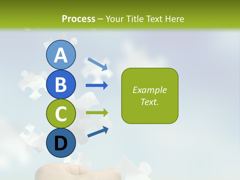 Concept With A Man Catching A Falling Puzzle Piece. PowerPoint Template