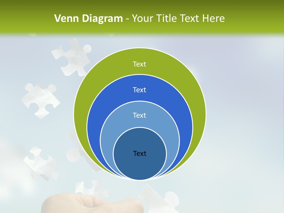 Concept With A Man Catching A Falling Puzzle Piece. PowerPoint Template