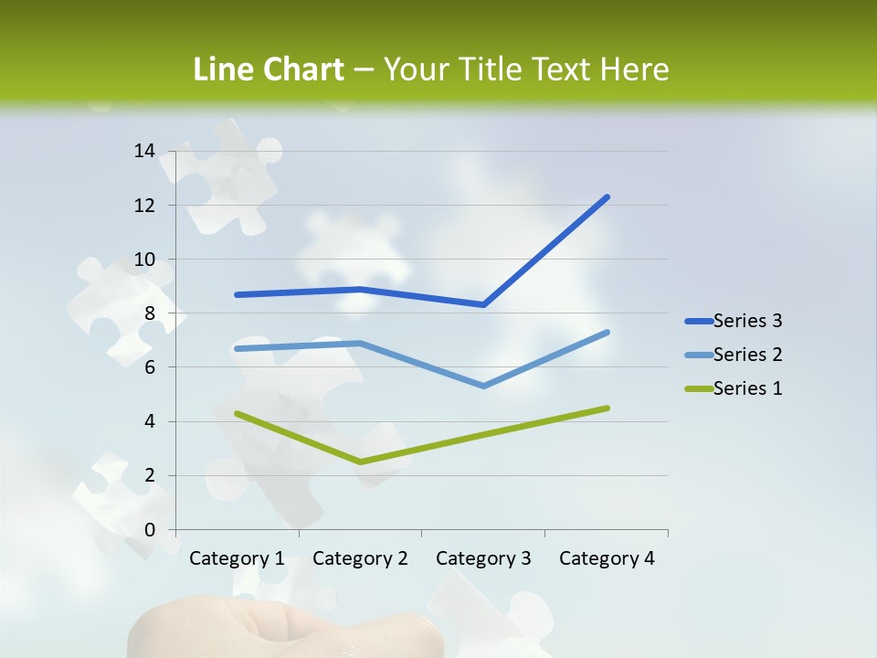 Concept With A Man Catching A Falling Puzzle Piece. PowerPoint Template