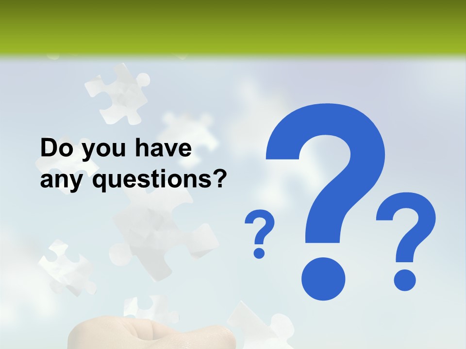 Concept With A Man Catching A Falling Puzzle Piece. PowerPoint Template